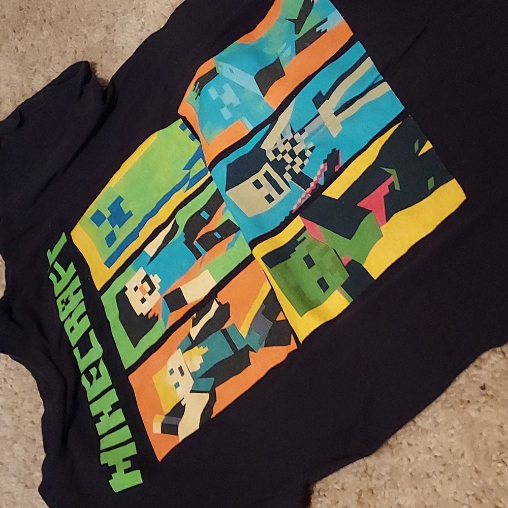 Boys minecraft t-shirt 14/16